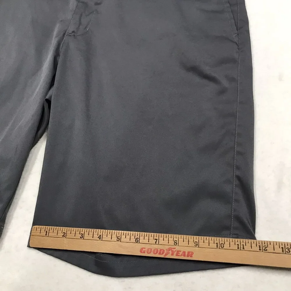 NIKE Golf Tour Performance Shorts Men 36 Gray Dri Fit Stretch Flat Front Chino